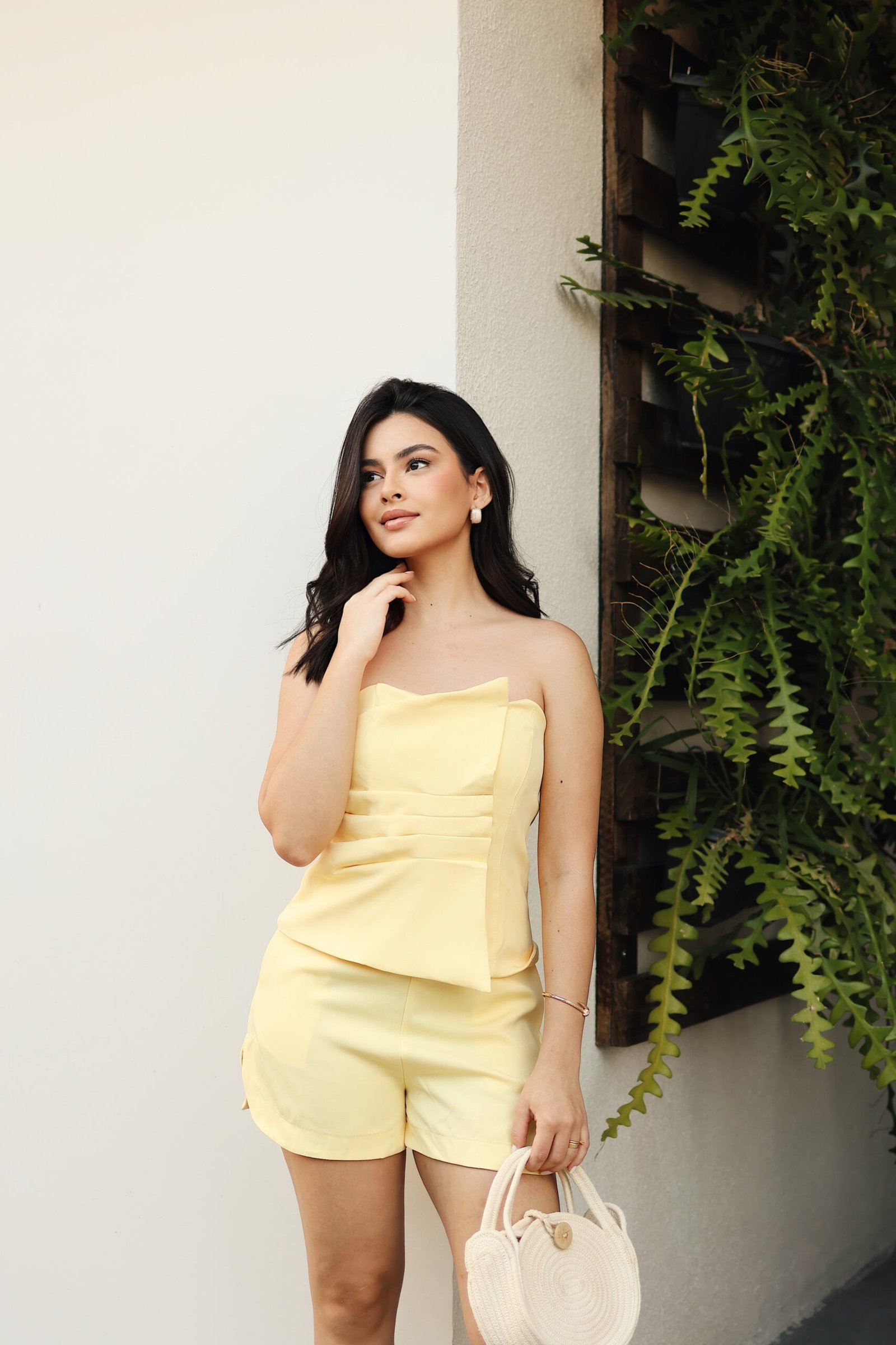 Conjunto Amélie -amarelo manteiga