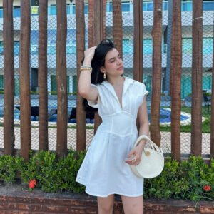 VESTIDO CURTO - off-white