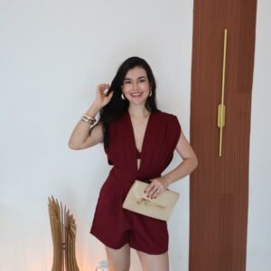 MACAQUINHO PREGAS + TOP -vinho