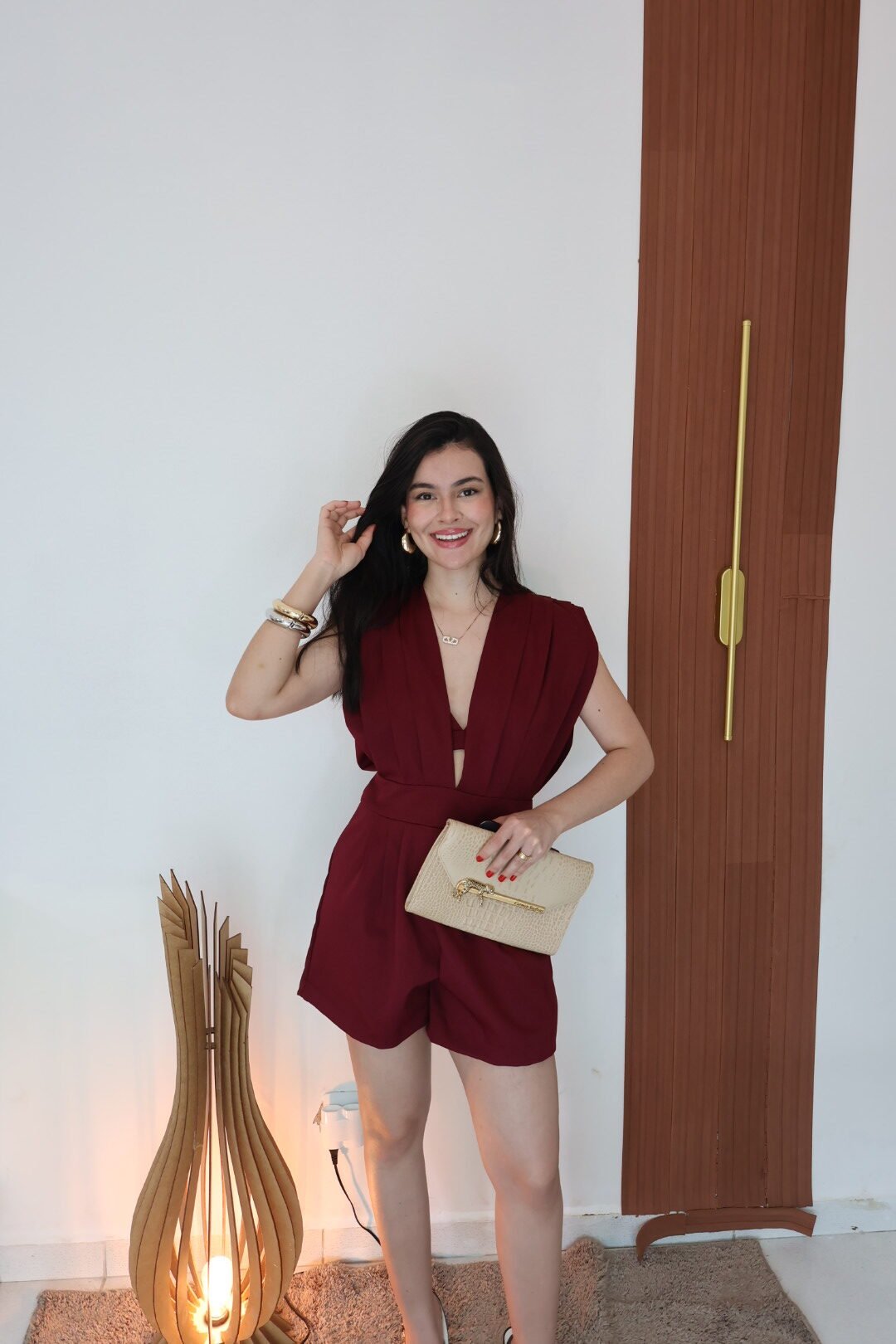 MACAQUINHO PREGAS + TOP -vinho