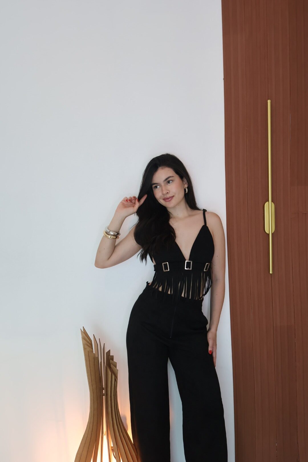 CALÇA SUEDE -PRETO